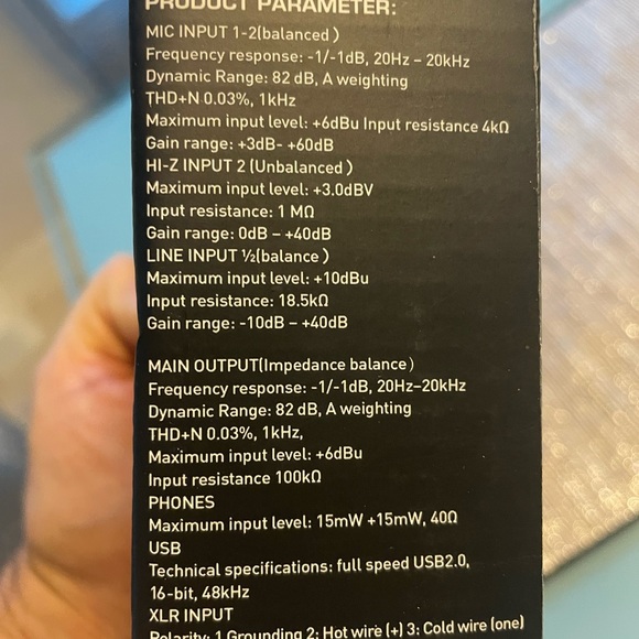 Audio Mixer 2 Ch With Phantom Power New - Picture 6 of 9